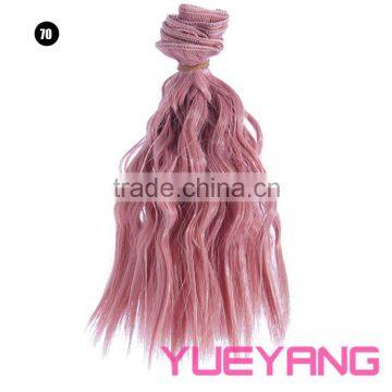 15cm Long Classic Wavy Hair Weft Extension for Doll Hair photo-2