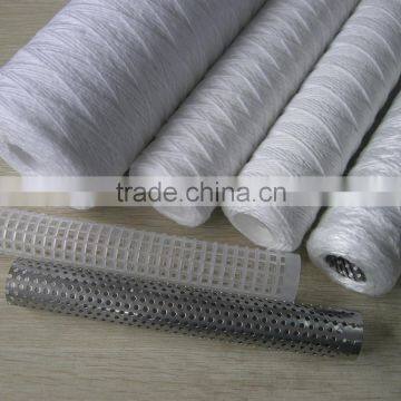 Filter supplier 40 inch 5 micron pp yarn chemicals filter cartridge/string wound filter cartridge