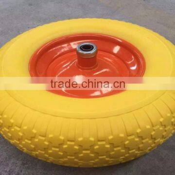 direct wheel manufacturer wheelbarrow pu foam wheels flat free tire 4.00-8 3.50-8 4.00-6 3.50-4