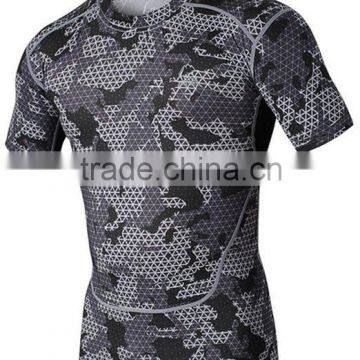 OEM Men's Short Sleeve Training Athletic T-shirt Sportwear Tops