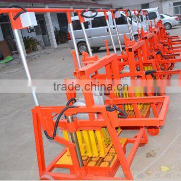 Manual Brick Making Machine hot Sell QTJ2-45 mobile block machine /small and easy to operate