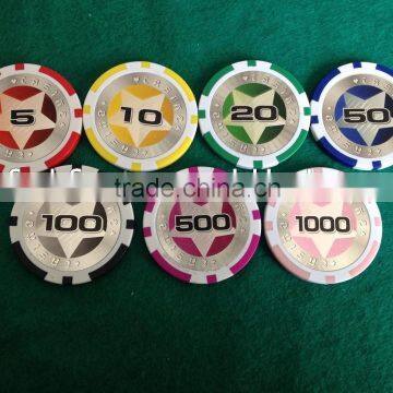 11.5g casino star sticker poker chips