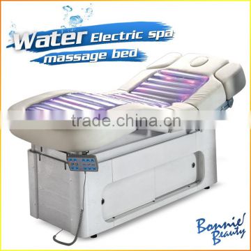 Electric solid wood heated water bed massage table