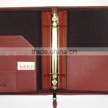 Promotion A4 size business leather folder