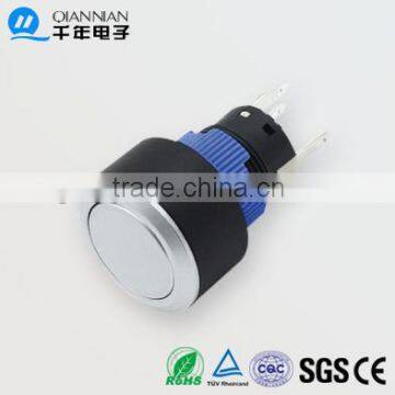 QN22-F3 22mm With lamp Momentary|Latching Flat Head Pin terminal push button switch