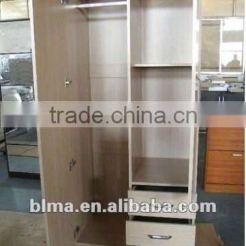 melamine woood panel wardrobe in melamine in MDF or particle board