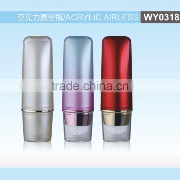 WY0318T acrylic tube, san airless bottle,superlative airless bottle