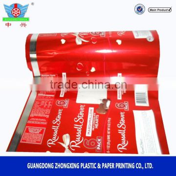 pet lamination roll film for candy chocolate resealable food packing bags