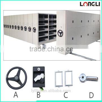 Library Large Capacity Closed Density Steel Mobile File Storage Cabinet for Box Files/mobile Shelving System/mobile Racking photo-3