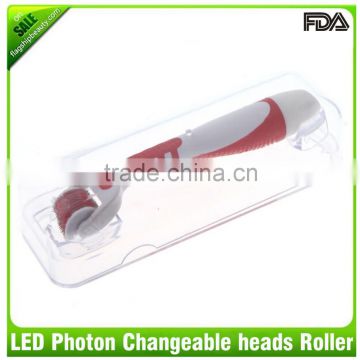 beauty titanium micro needle led derma roller