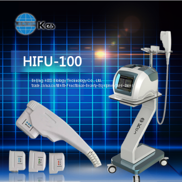 New portable Three Cartridges High Intensity Focused Ultrasound facial hifu skin tightening