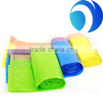 Custom made clear pe material plastic drawstring bag