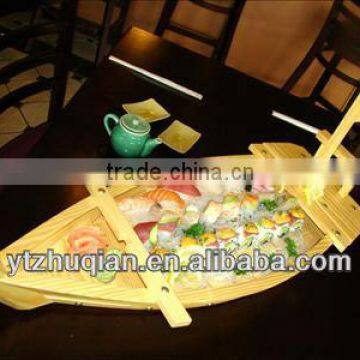 Japanese Wood Sushi Tray, Wooden Sushi Plate, Disposable Wooden Sushi Boat