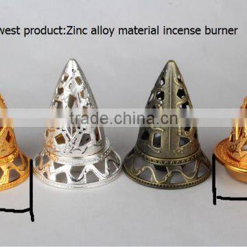 New Design Zinc Alloy Material Incense Burner Metal Incense burner