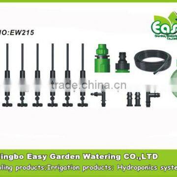 Four way mister+Anti drip valve. mist system for small greenhouse .Garden sprinkler. Sprinkler Micro irrigation kits.