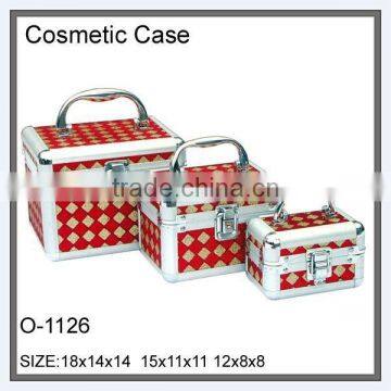 3pcs sets printed MDF train cases cosmetics