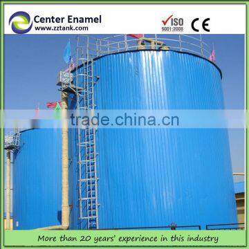 Double Membrane Doom biogas storage enamel tank with OSHA, customized tank