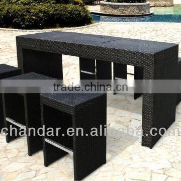 CH-W030R bar stool and table patio bar furniture