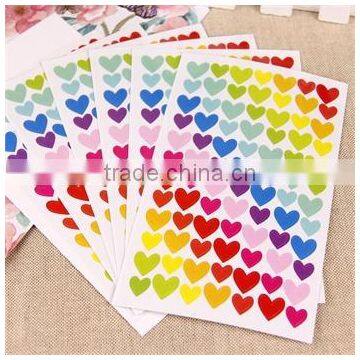 valentines heart shape sticker