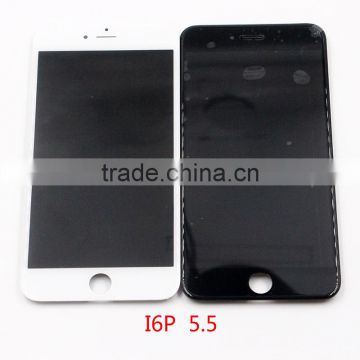 Wholesale LCD Touch Screen black film Glass with frame Assembly for iPhone 6 4.7" 5.5"