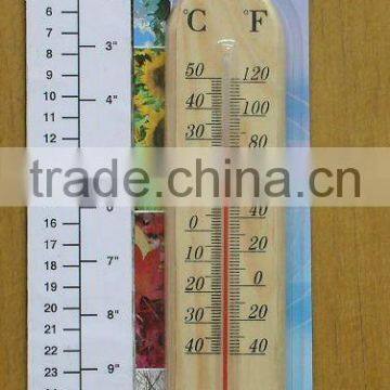 wooden thermometer