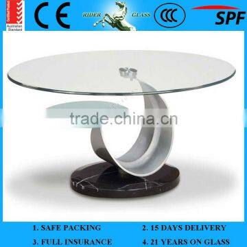 3-12mm Acid Etched Glass Dining Table photo-4