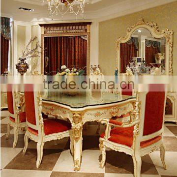 Luxury French Rococo Style White Four Door Glass Display Cabinet/ Gorgeous Home Decorative Cupboard Showcase/ Classic Sideboard photo-5