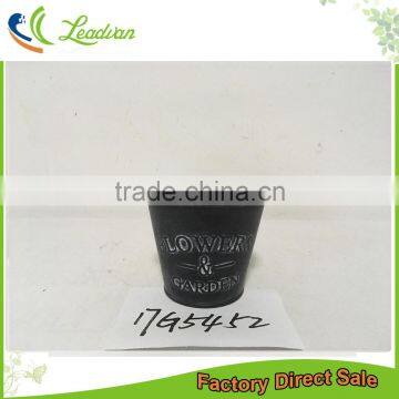 Cheap Custom Printed Bulk Black Rustic Mini Bonsai Flower Pot