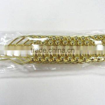 CALABASH PEARLS Shower Curtain Hooks Rings,Shower Curtain Rings,Polished Chrome Metal Bathroom Shower Curtain Hooks photo-3