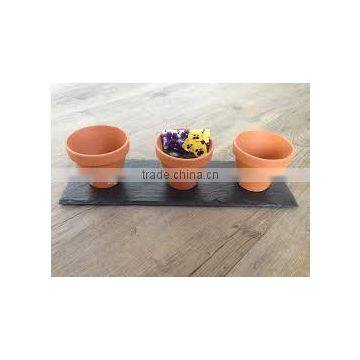 2017 Hot Sale Slate Placemat and Coaster With Rough Edge Food Safe Black for Hotel,home ,shop and Restaurant photo-5