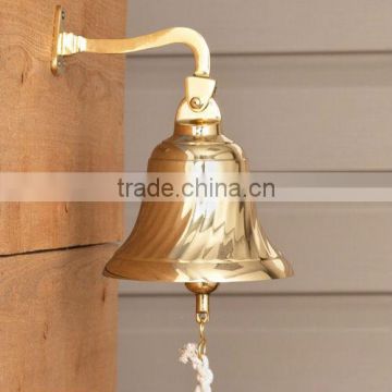 Brass Polish Ship Bells With Mount Fitting