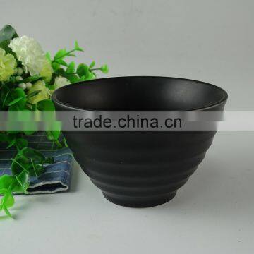 Stocked Cheap Black Ceramic Glazed Soup Bowl For Sale, Big quantity in stock with cheap price