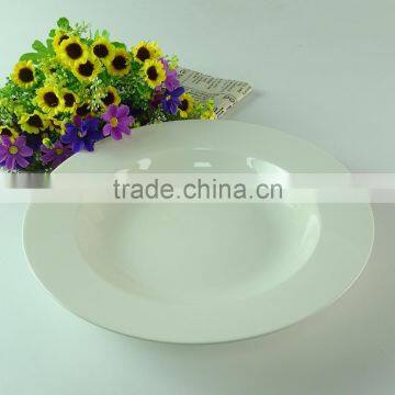 white ceramic 10inch soup plates