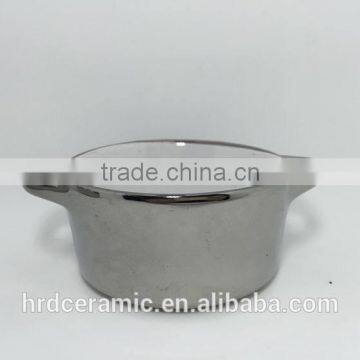 Stocked Stainless Steel Double Handle Electric Hot Soup Pot