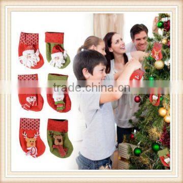 12pcs Christmas Stockings Ornament Hangeing Socks Xmas Tree Decoration Gift Bags