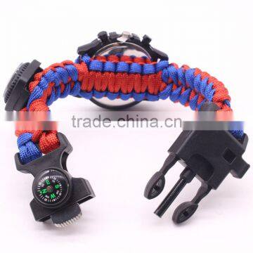 Emergency Paracord Outdoor Watch Bracelet With Fishing Kit Paracord Survival Watch photo-3