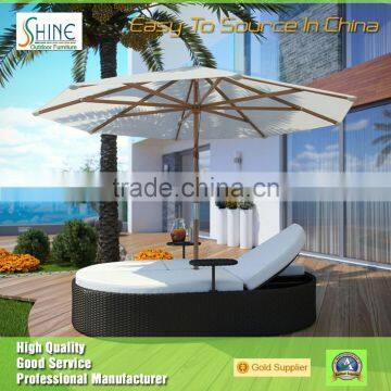 CT201440 / garden furniture solarium lounger with parasol