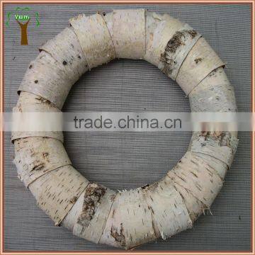 Artificial Birch bark wreath for Christmas decoration