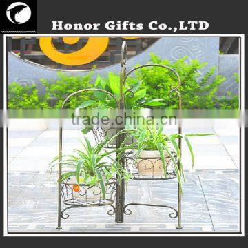 Chinese Factory Flower Pot Rack Hot Sale Iron Flower Pot Stand Plant Display Rack photo-3
