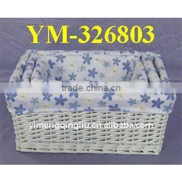 wicker storage basket from China