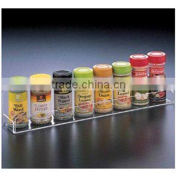 Factory Wholesale Clear Acrylic Wall Mounted/wall Hanging Spice Bottle Rack photo-5