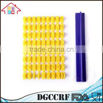 NBRSC Plastic Mini Alphabet Letter Number Press Set Cookie Stamp Cutter for Biscuit Cookie Decorating photo-3
