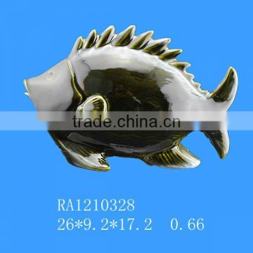 decorative ceramic fish animal figurines for wholesale