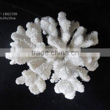 Resin artificial white coral for aquarium