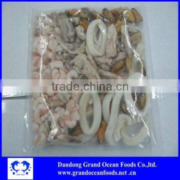 Frozen mixed seafood bags