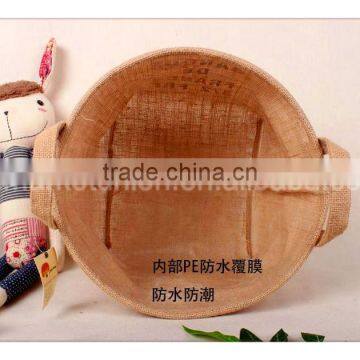 Waterproof Wholesale Manufacturer Green Jute and Include 4 Design Mixed Multi-function Debris Sundries Basket photo-5