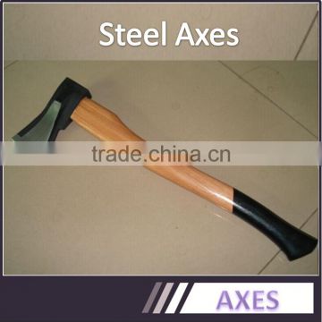 log spliter steel axes with wood handle