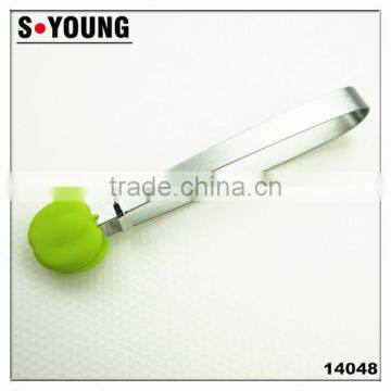 14045 5 Inch Mini Kitchen Food Tongs Silicone Stainless Steel Ice Tongs photo-4