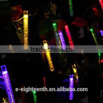 2016 New Popular Solar Power Waterproof 20 LED Bubble Bar Fairy String Lights Party Wedding Xmas Outdoor Decoration photo-3