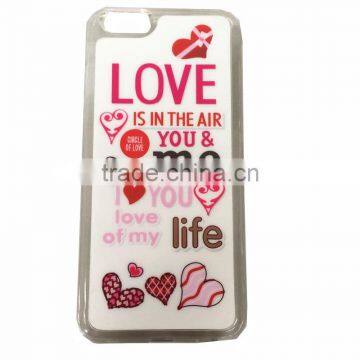 Transparent crystal clear pc mobile cover for iphone 6 case